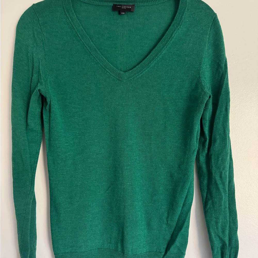 The Limited Emerald V-Neck Sweater